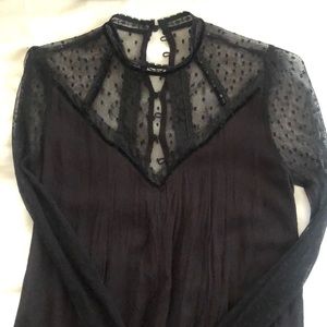URBAN OUTFITTERS Black Lace Dress